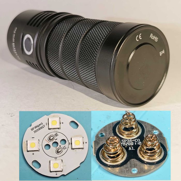 Nowe diody SFT-42R w poprawionym Sofirn SP36 PRO, 9000LM, 650m zasięgu