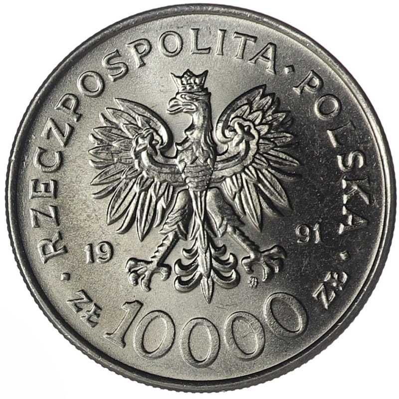 10 000 złotych - Konstytucja 3 Maja - 1991 rok