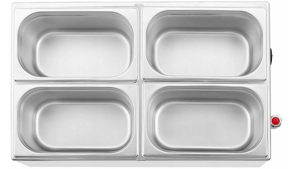 BEMAR Royal Catering Podgrzewacz Elektryczny 4 pojemniki Bufetowy