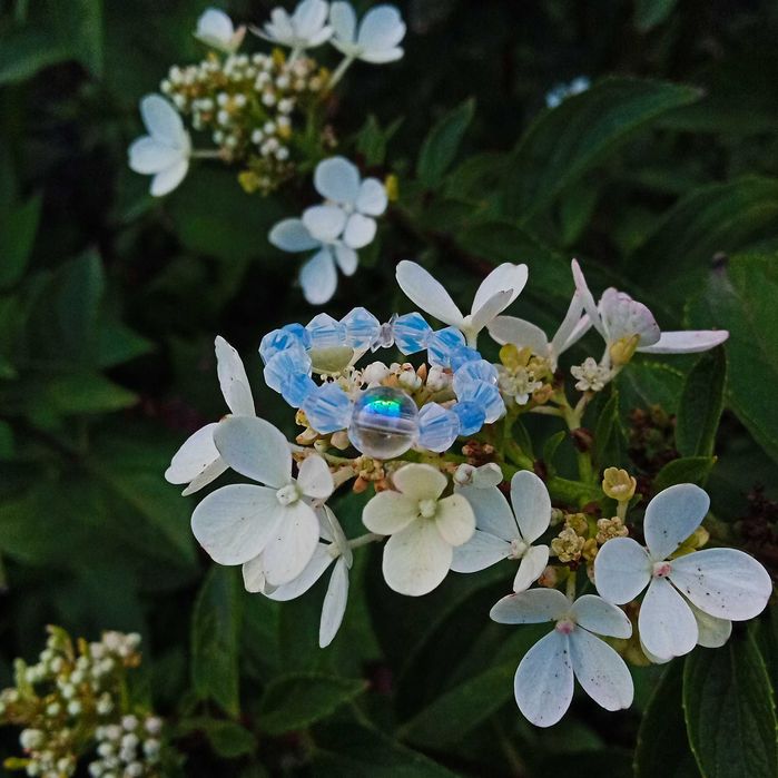 Pierścionek handmade z koralików opalit