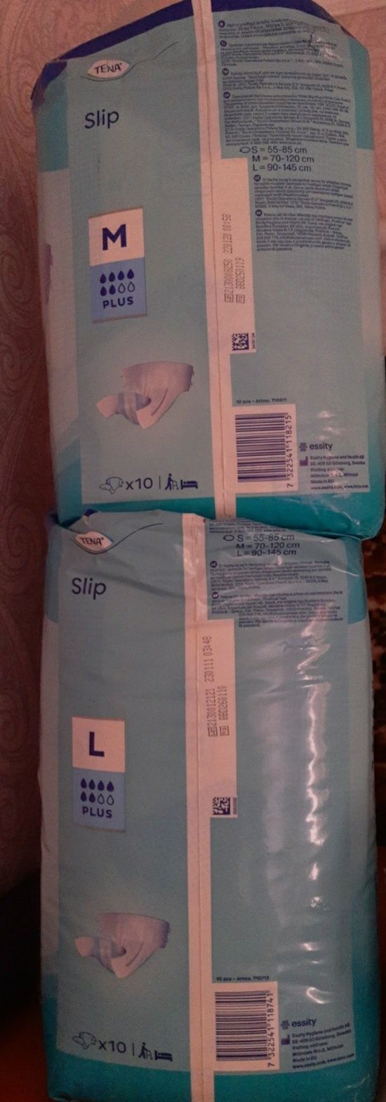 Підгузки для дорослих TENA Slip M, L 10шт/уп.