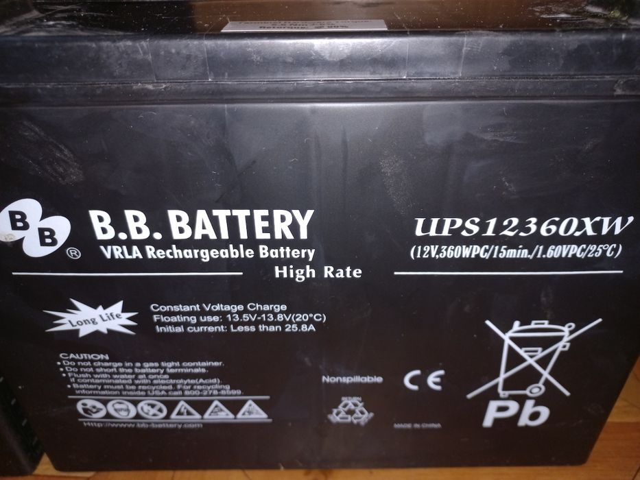 Гелевий акумулятор 12в 88 а/г UPS 12360XW