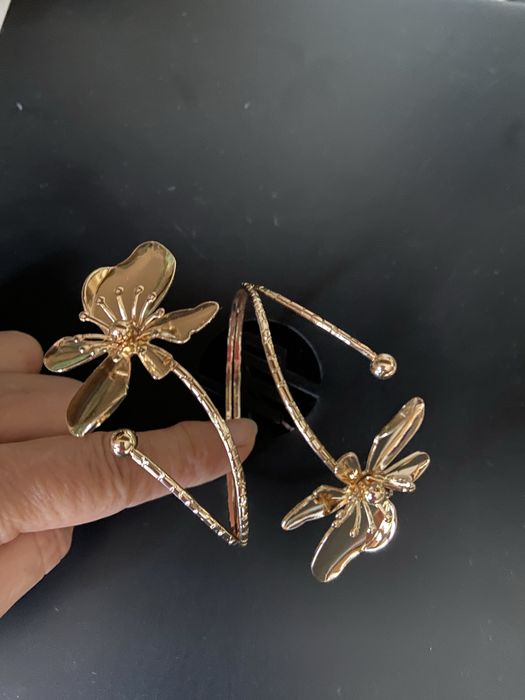 Bransoletka złote kwiaty