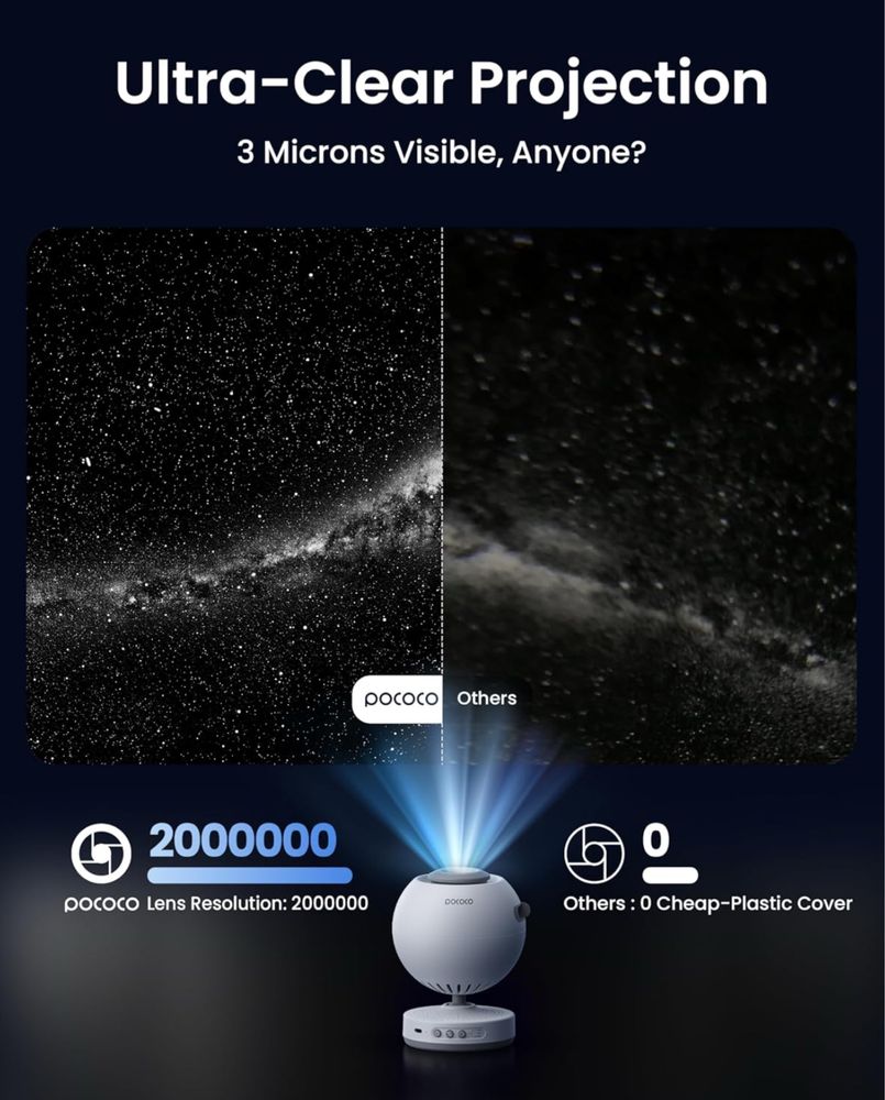 POCOCO Galaxy Lite Projektor Gwiazd