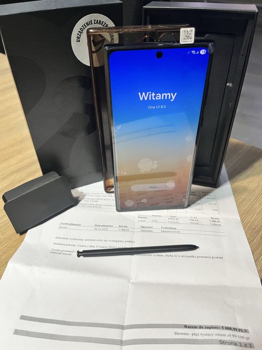 Samsung Galaxy S22 Ultra 8/128 GB – stan jak nowy, komplet