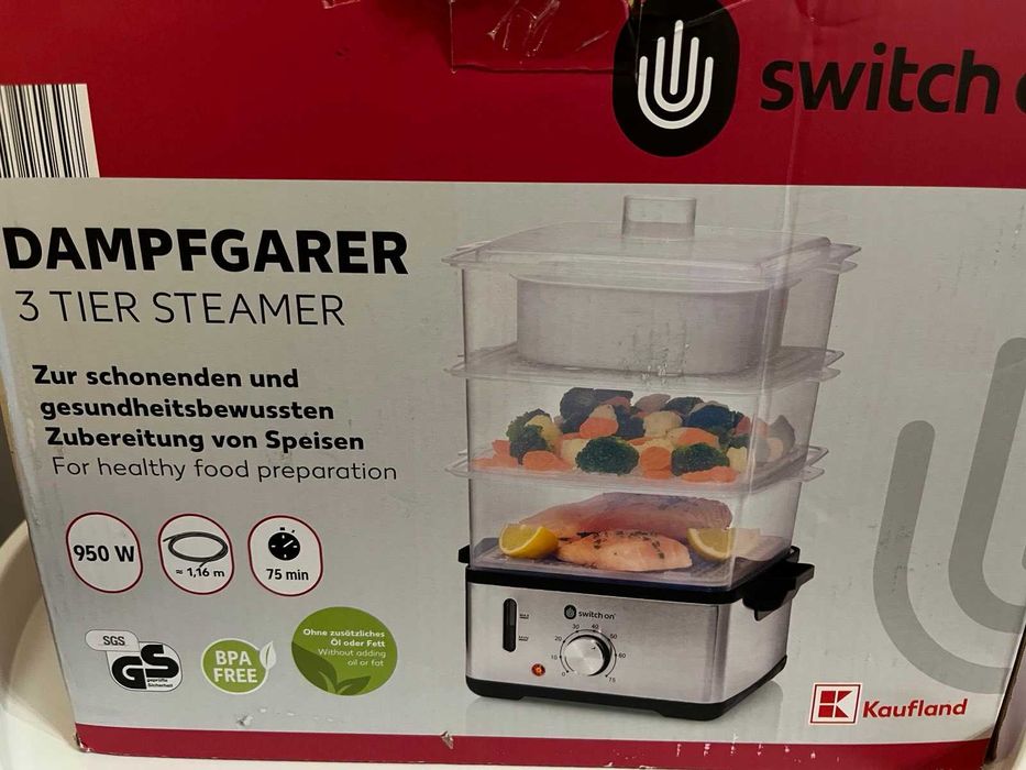Пароварка Dampfgarer 3 Tier Steamer від бренду Switch On