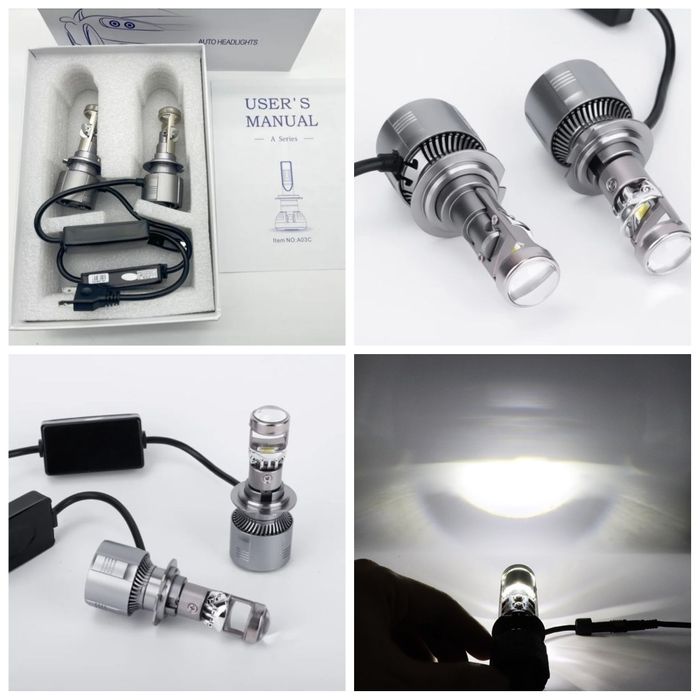 Лампа з лінзою Bi Led H4 цоколь Bi Led