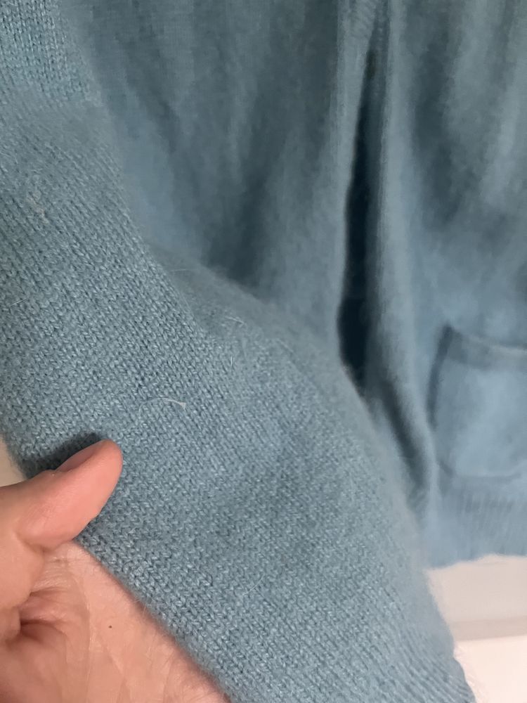 Błękitny sweterek pin up rozmiar L
