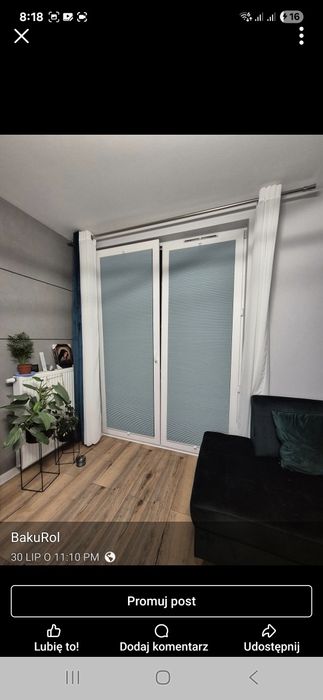 Zasłony wewnętrzne Rolety