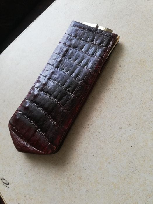 Винтажный чехол для очков. Кайман.