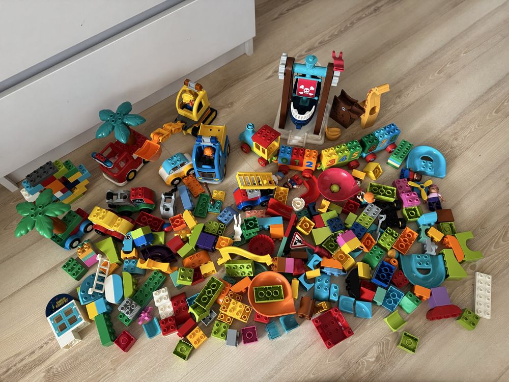 Набір Lego Duplo потяг, самоскид, подежна машинка