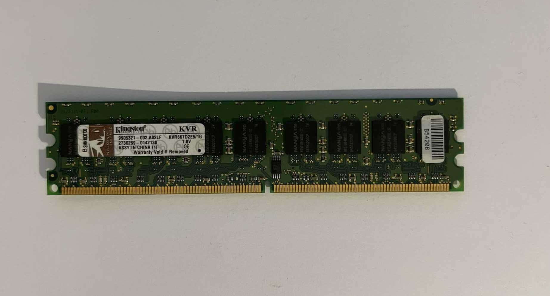 Pamięć RAM Kingston 1GB 667 MHz DDR2 (0070_2)