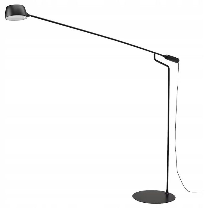 IKEA VAGHOJD Lampa podłogowa LED, można przyciemniać czarny