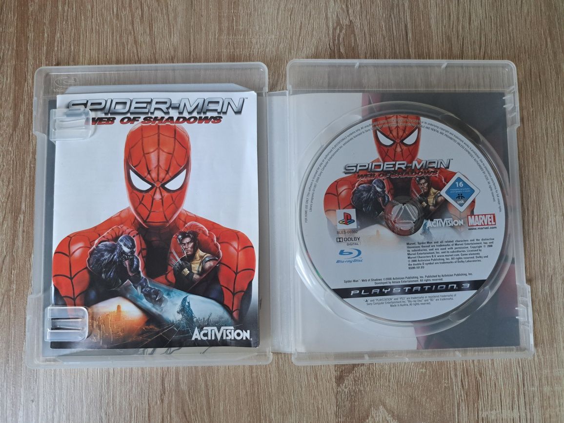 Spiderman Web of Shadows Komplet 3xA Ideał ps3 Spider-Man
