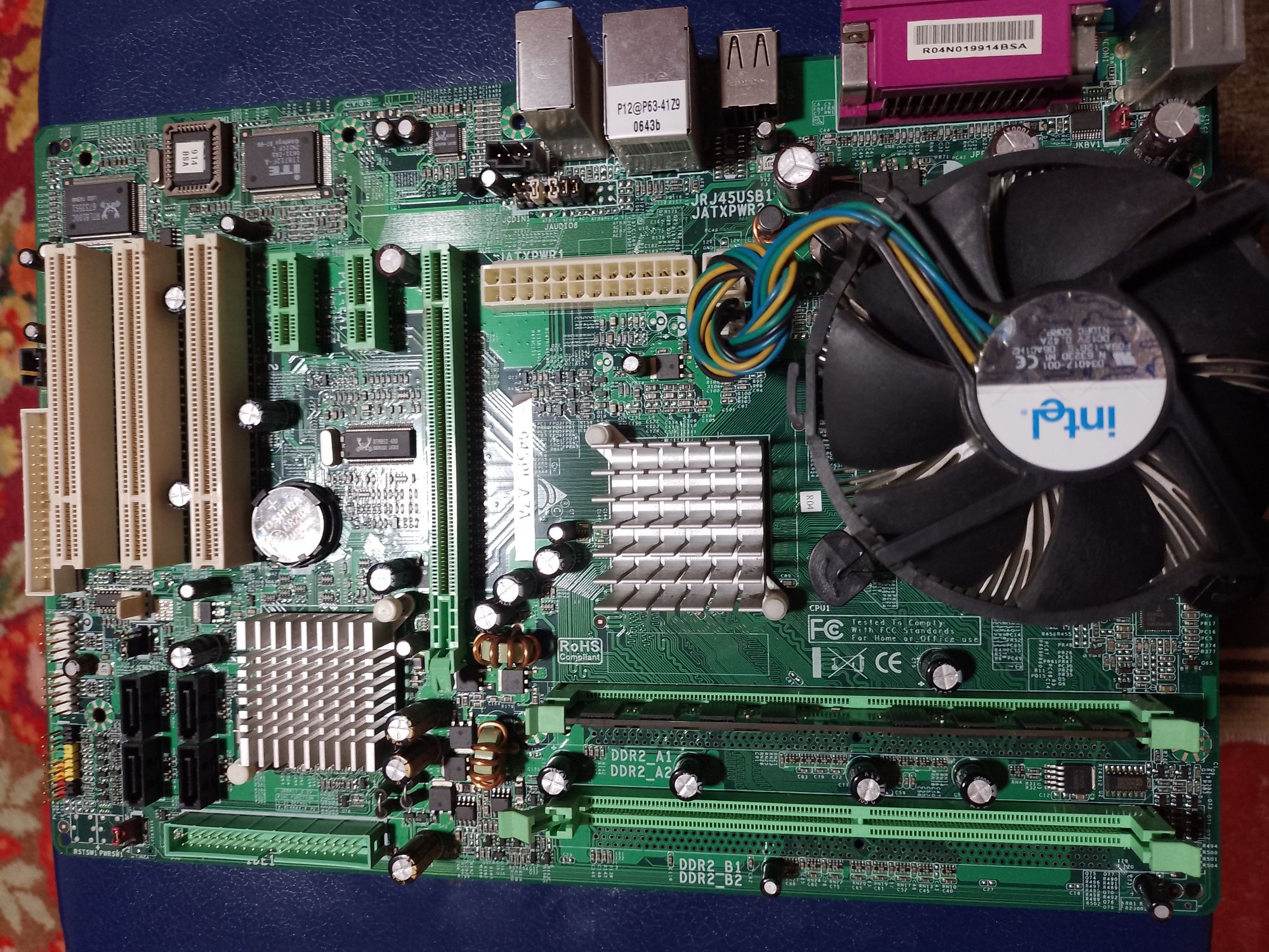Biostar 945PL-A7A сокет 775 DDR2+процессор на 3.0ггц-оперативка 2-gb