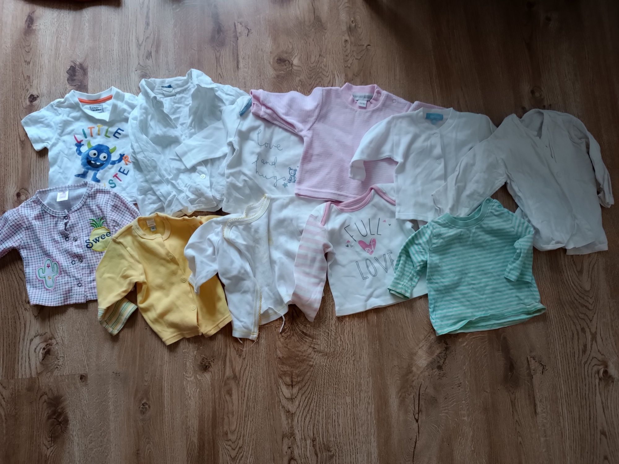 Zestaw kaftaników niemowlęcych, 11 sztuk, 56-62