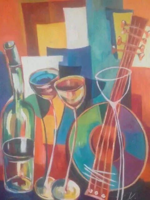 Quadros pintados a mao
