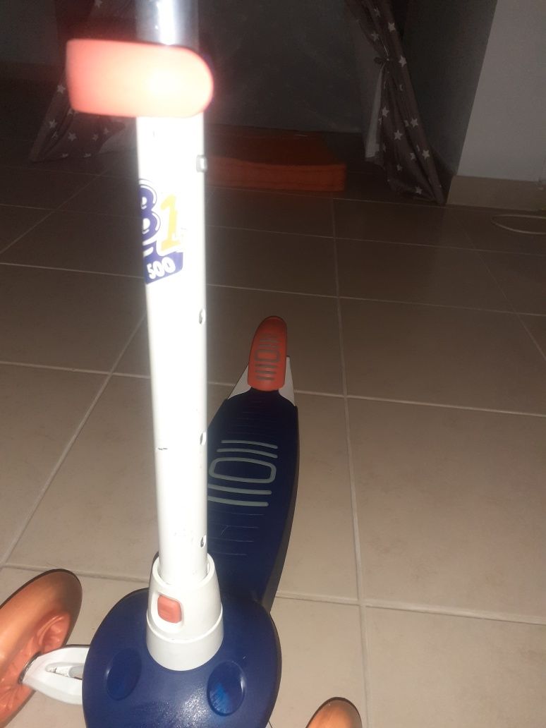 Trotinete com três rodas, com luzes, B1500, Decathlon