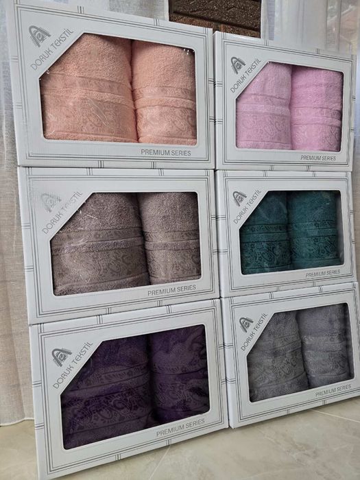 Набори рушників турецькі. Баня та обличчя. 100% бавовна. Doruk.