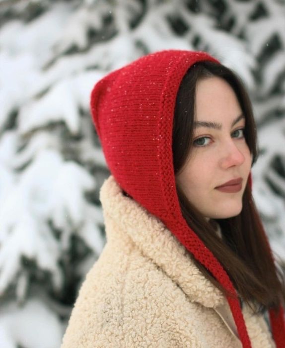 Чепчик в'язаний жіночий женский чепець