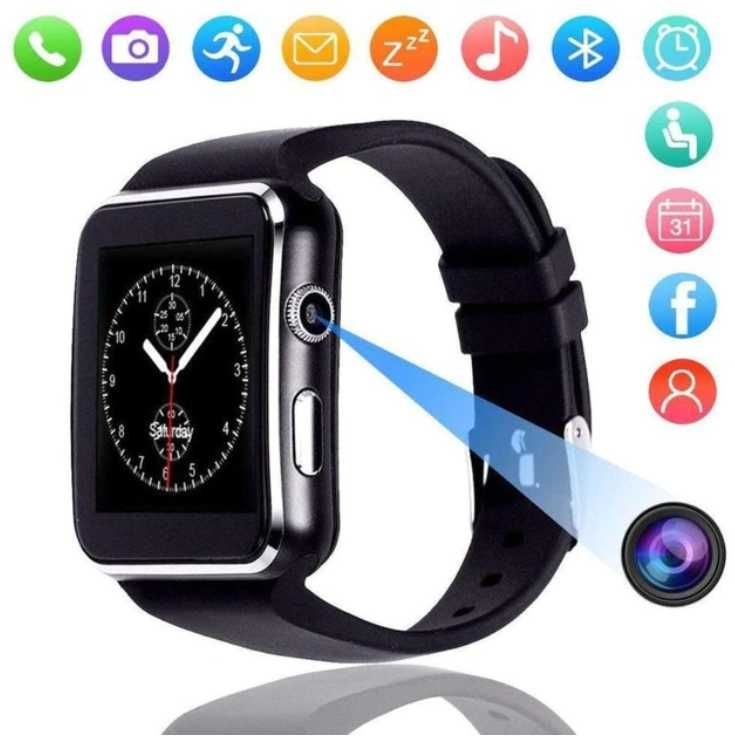 Relógio inteligente X6 | Smartwatch para telemóvel iphone ios Android