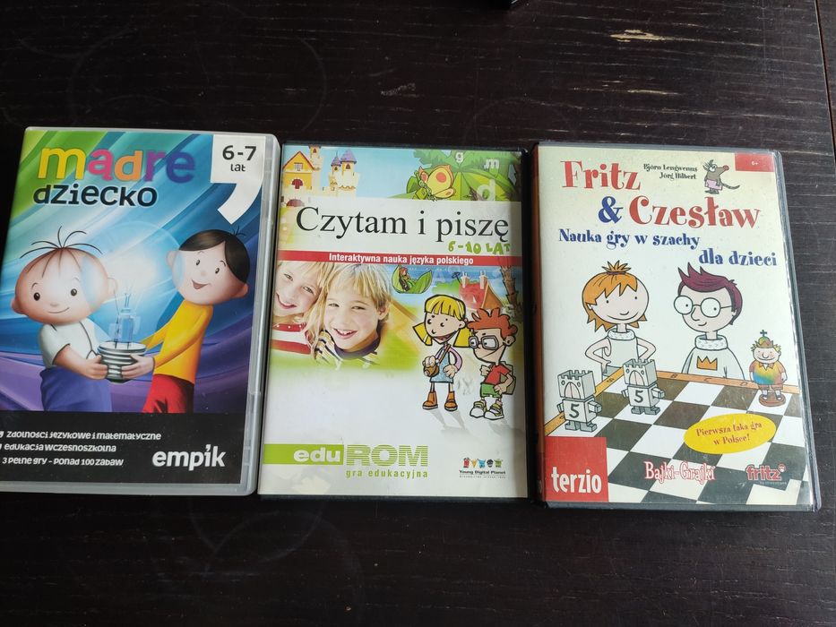 Nauka gry w szachy, czytam i piszę, mądre dziecko 6-10 lat gry CD