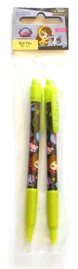 Dwu-pack długopisów dla dziewczynek z Lalkami i Trolami 4szt