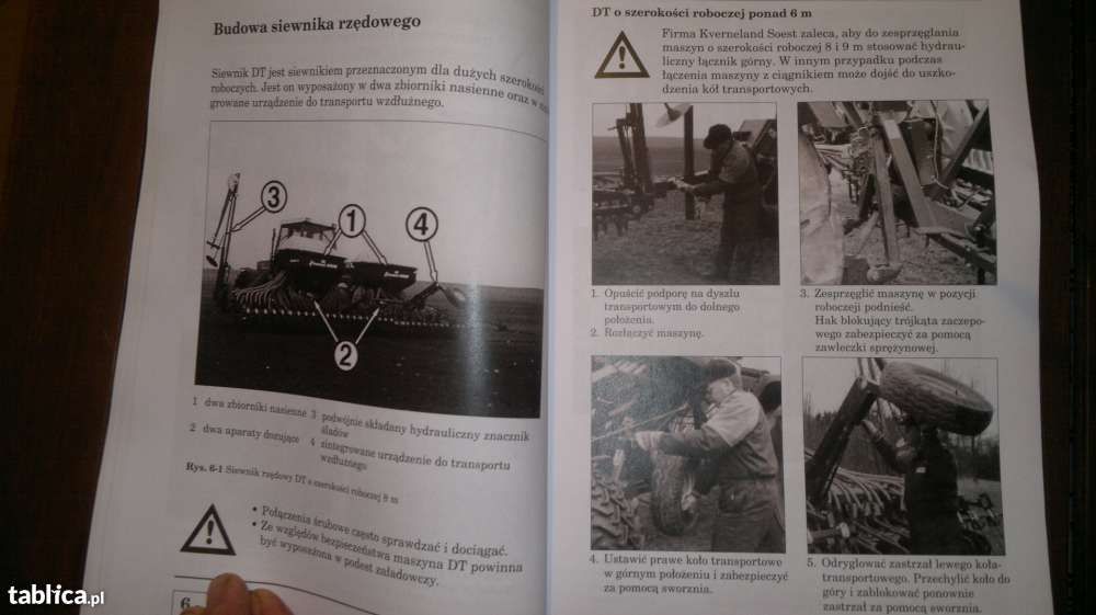 Instrukcja obsługi siewnika ACCORD kverneland wszystkie typy po polsku