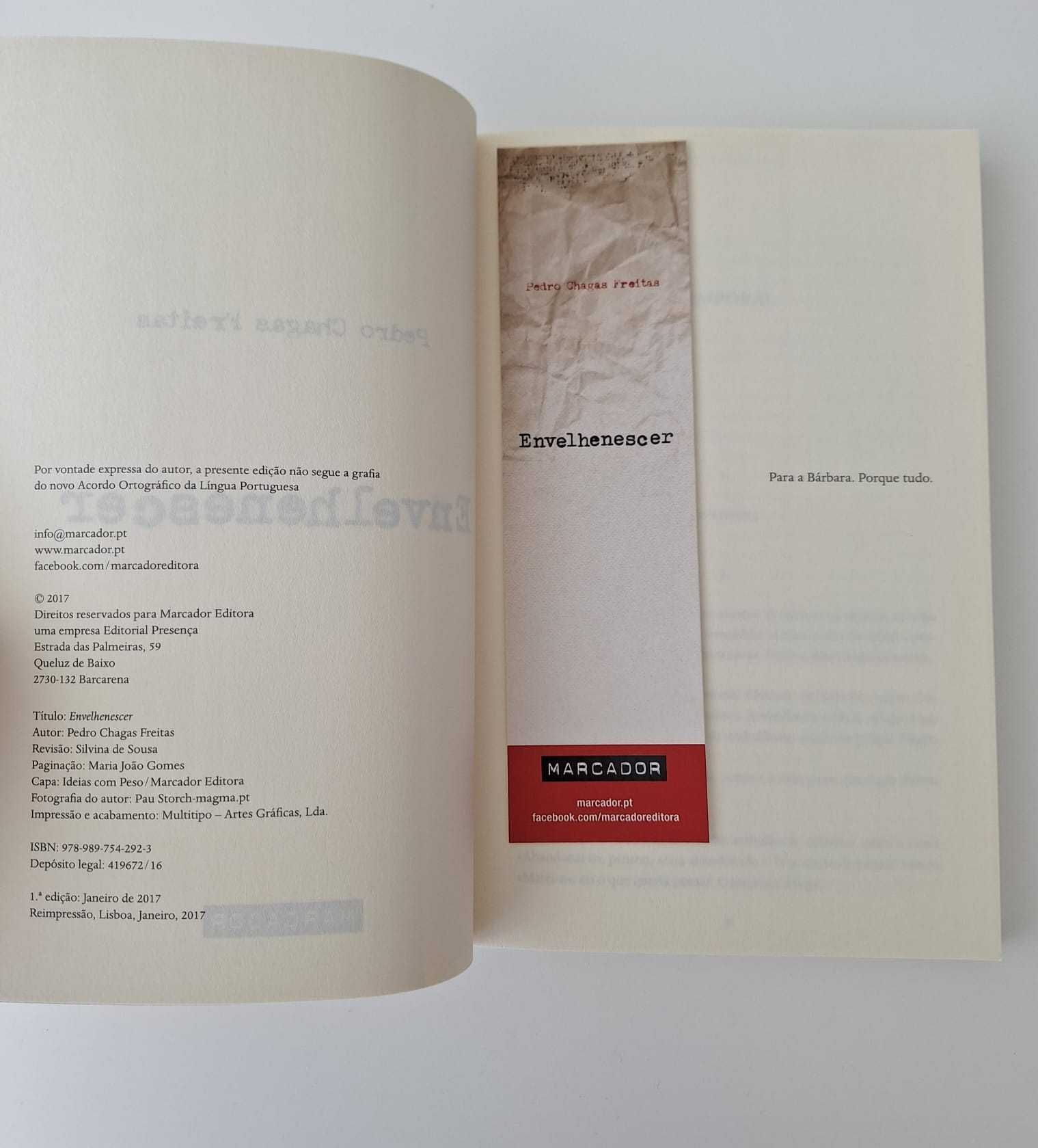 Livro "Envelhenescer" de Pedro Chagas Freitas