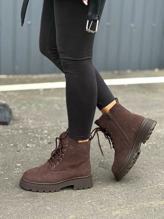 Женские Ботинки Зимние, зимние ботинки, черевики зимові, ботинки