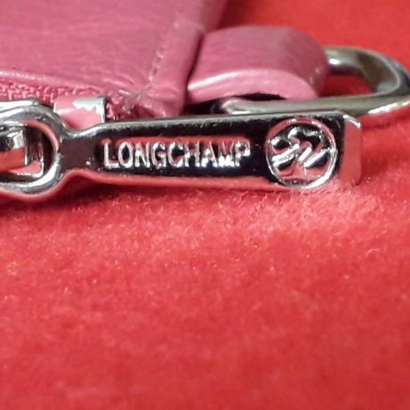 Clutch Original da Longchamp em pele Rosa