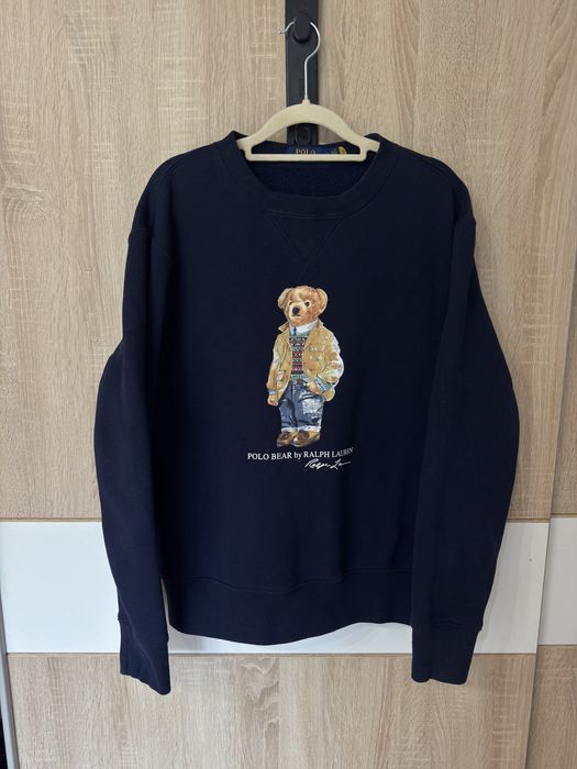 Bluza Polo Ralph Lauren M bear nowa kolekcja miś viral hit granat