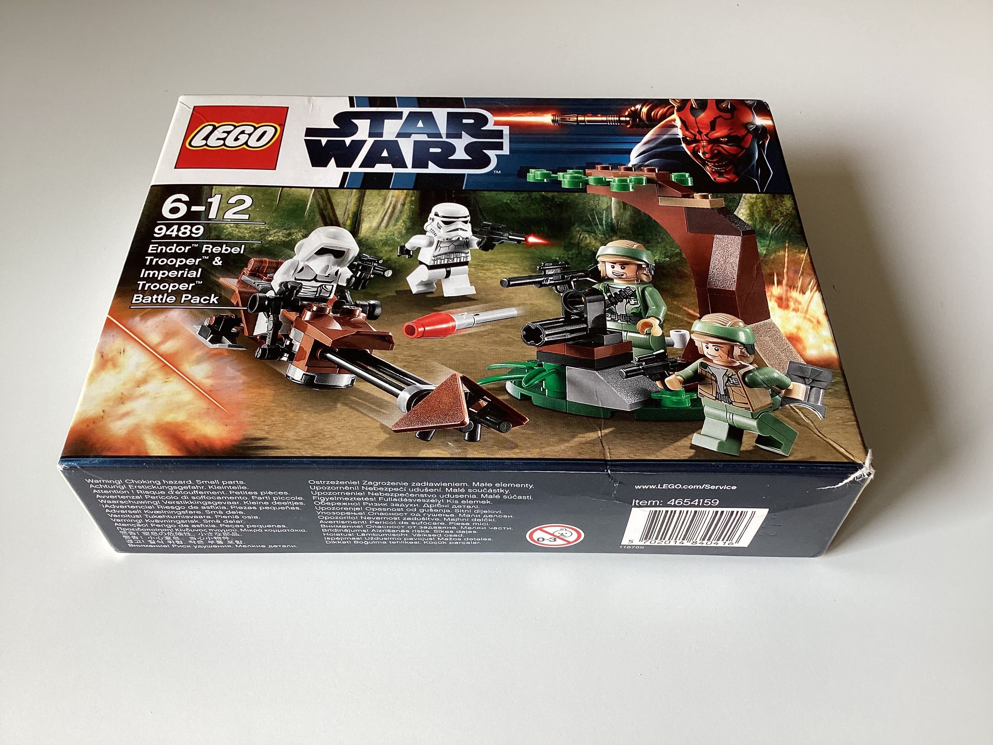 LEGO STAR WARS 9489 Endor Rebel Trooper & Imperial Trooper Battle NOWE