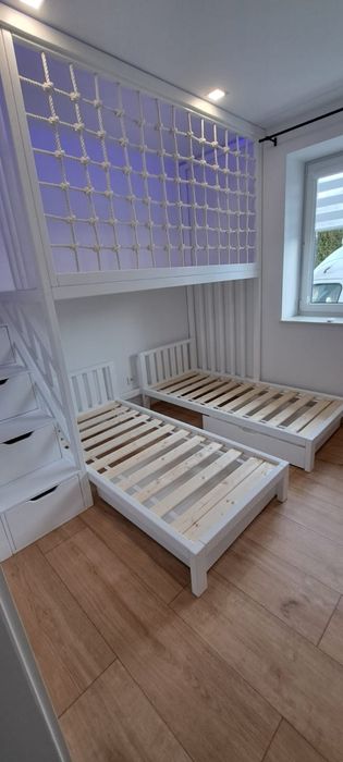 Antresola łóżko drewniane piętrowe +2 łóżka