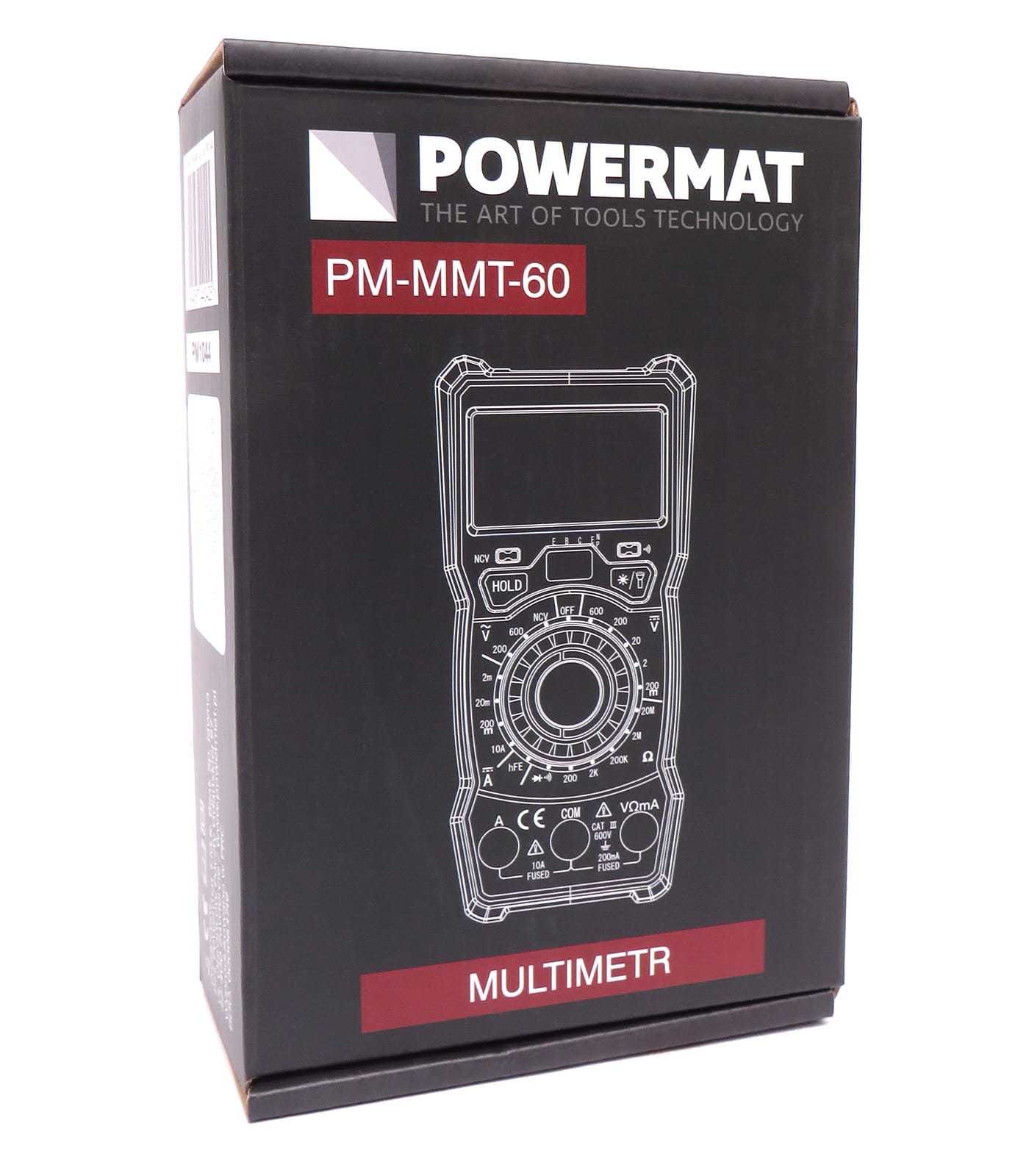 POWERMAT Multimetr Cyfrowy Elektryczny Miernik Prądu Lcd PM1044