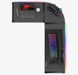 Biurko huzaro hero 6.0 black rgb smart+ fotel