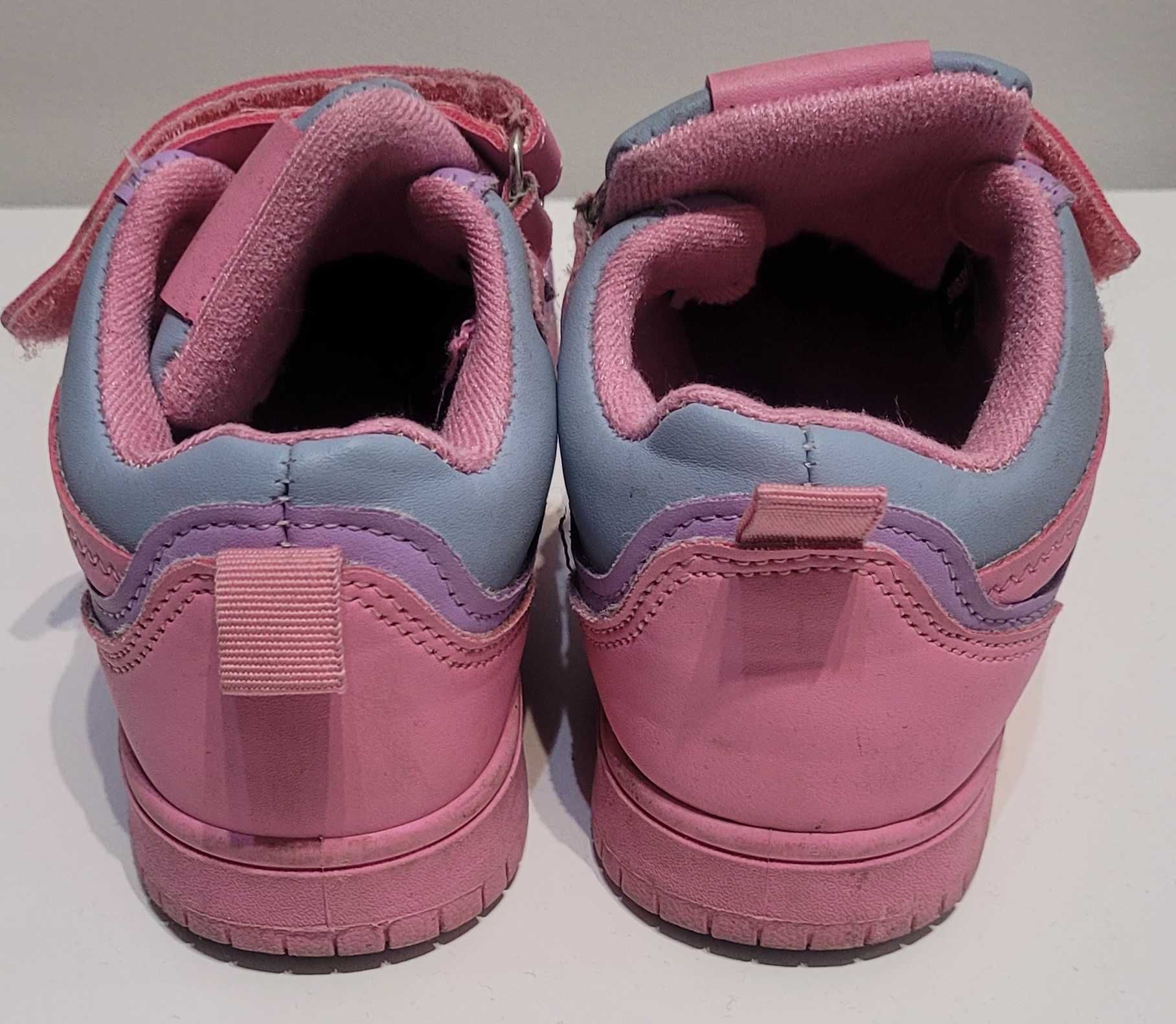 Adidasy fioletowo-różowe 27 dł.wkł.17.4 cm