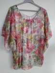 Blusa florida primaveril - Tamanho único