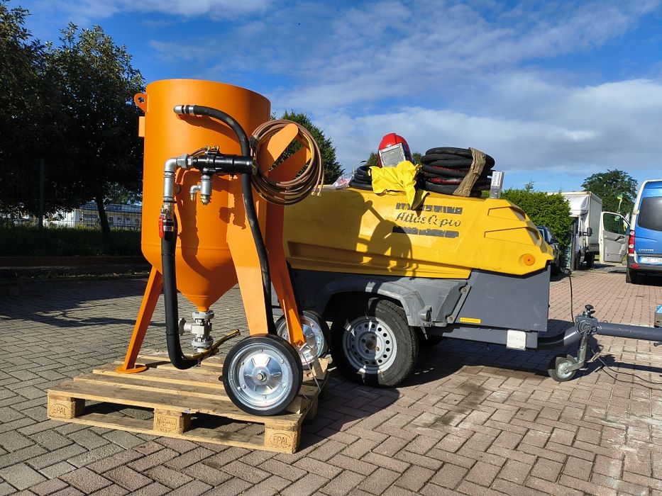 Komplet kompresor Atlas copco xas 97+piaskarka dostawa gratis