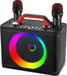 Karaoke ALPOWL K06 z 2 mikrofonami przenośne LED TF USB AUX TWS