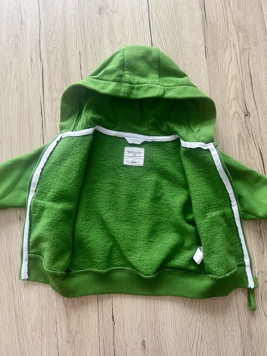 Bluza na zamek sweterek niemowlę chłopięca Reserved 68 zielona