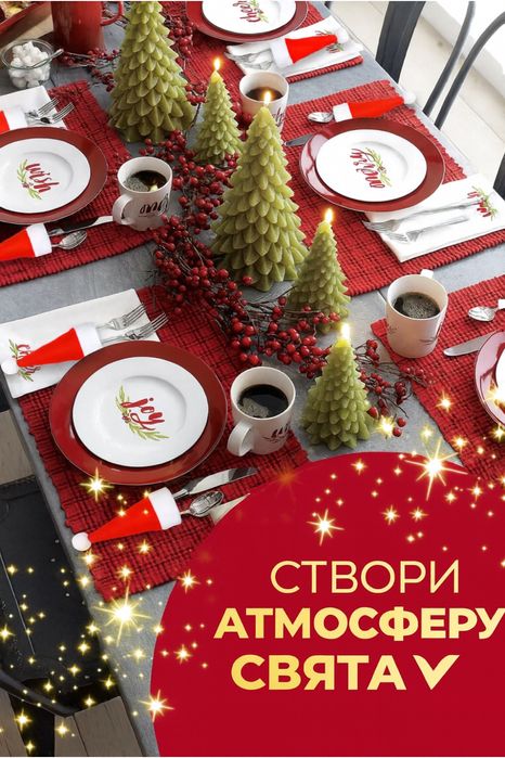 Набір міні капелюшків Санти