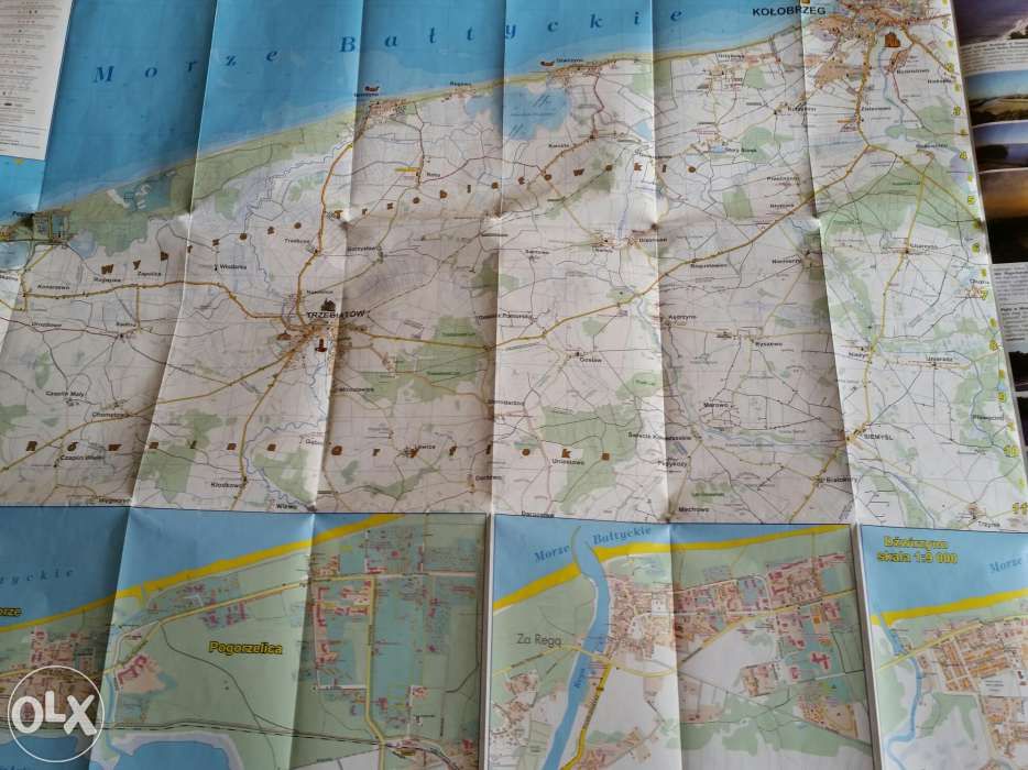 Przewodnik Wybrzeże Bałtyku Mapa Turystyczna Polskie Morze