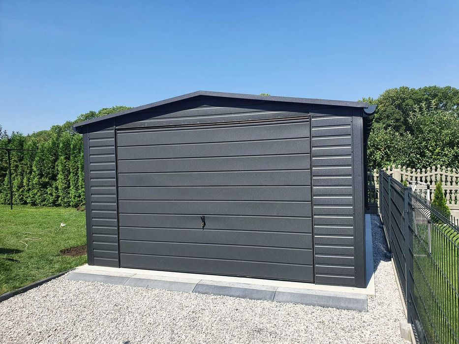 blaszak garaż na budowę schowek garaż blaszany konstrukcja stalowa 4x6