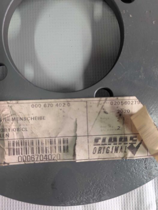 Koło pasowe Claas, Massey-Ferguson