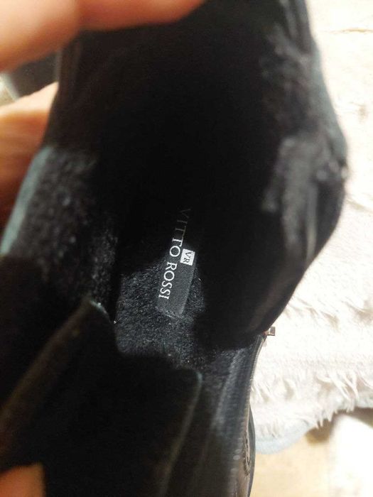 Зимние кожаные полусапожки Vitto Rossi на девочку-подростка 37р.