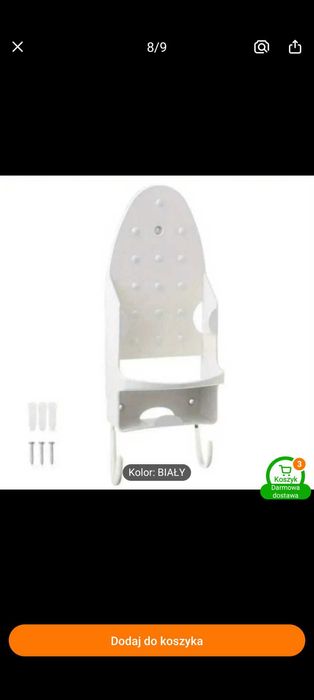 Uchwyt na żelazko i deskę do prasowania