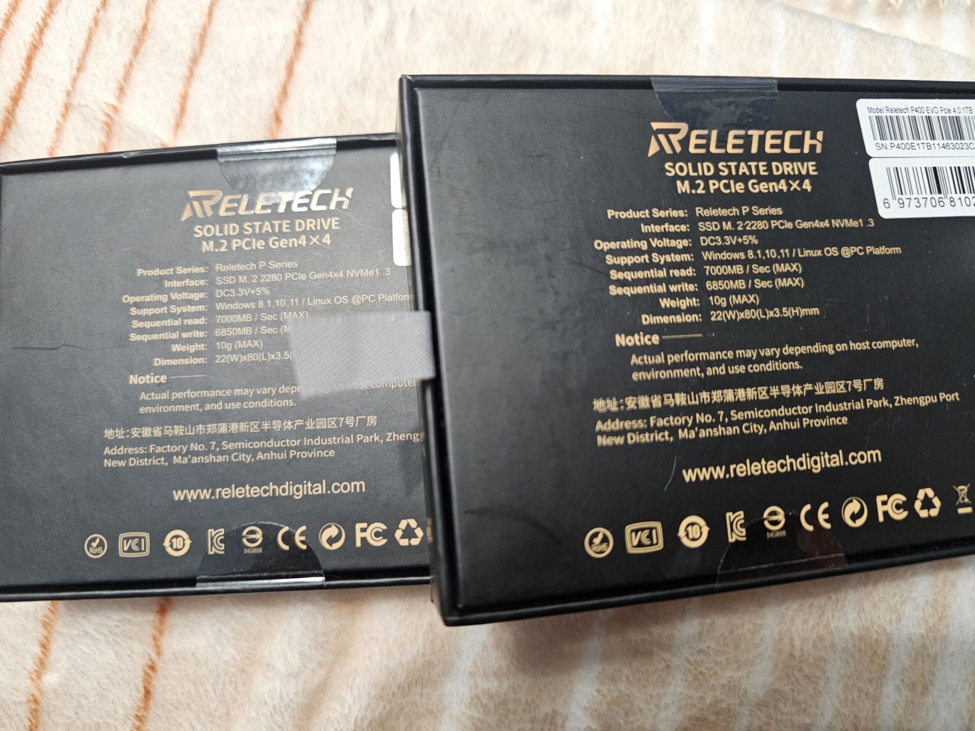 SSD NVМе M.2 2280 Reletech 1ТБ PCI 4.0 з радіатором