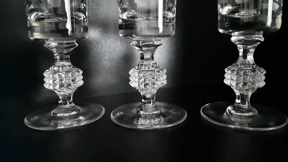 Kieliszki kryształowe do szampana Spiegelau IRINA  lata 60-te 3 sztuki