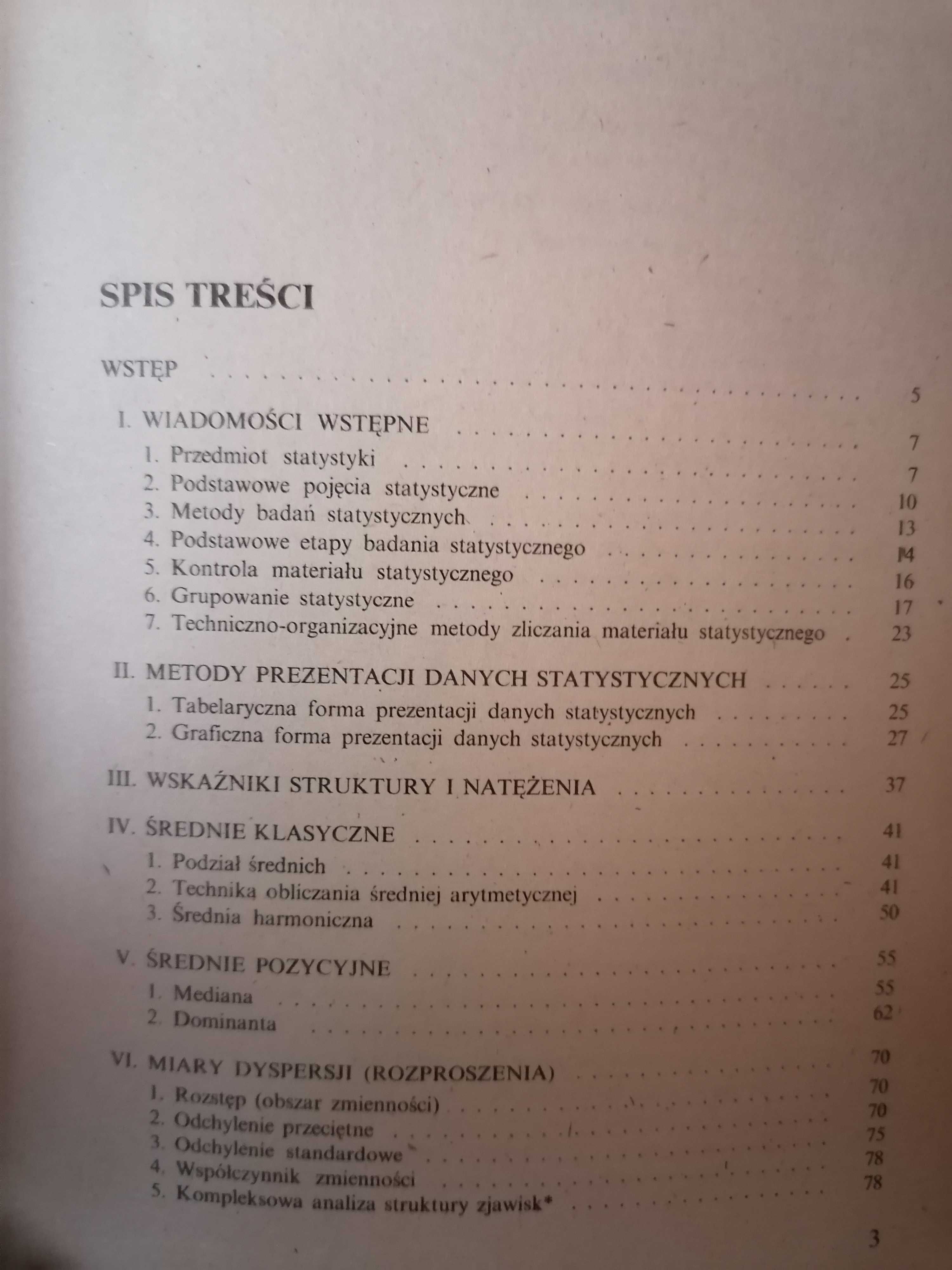 Statystyka Ćwiczenia Wanda Pazio książka pomocnicza do lic. ekonomiczn